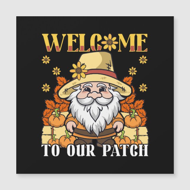 Dia de Ação de Graças Bem-vindo ao nosso Gnome de  (Frente)