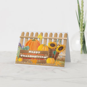 Dia de Ação de Graças Saudações Cartão de Férias