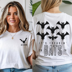 Dia de as Bruxas engraçado Bat T-Shirt para Spooky