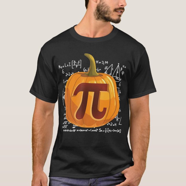 Dia de as Bruxas engraçado de Camiseta Pumpkin Pie (Frente)