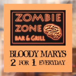 Dia de as Bruxas engraçado Zombie Zone Bloody Mary