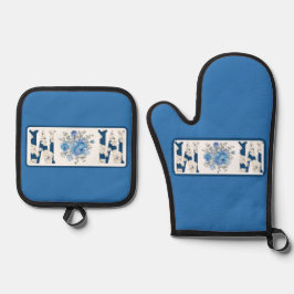 Dia de as mães Blue Floral Mãe