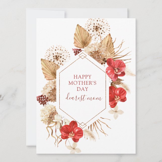 Dia de as mães Boho Floral (Frente)