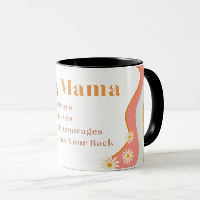 Dia de as mães, caneca de café da mãe (Frente Esquerda)