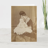 Dia de as mães de Cartão de Fotografia Antiquado, 