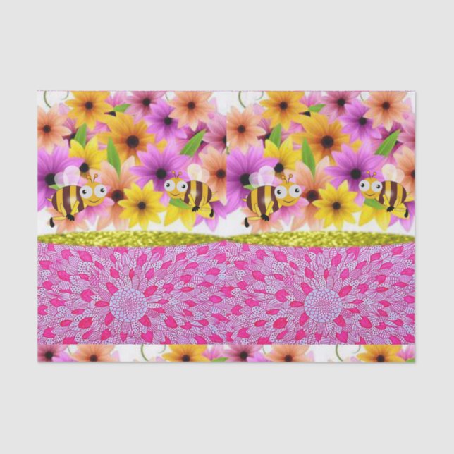 Dia de as mães de papel tecidular (Frente )