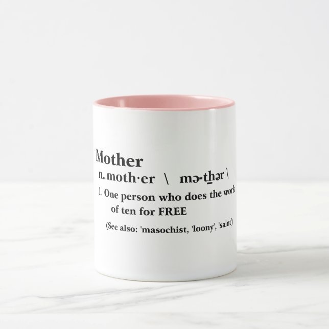 dia de as mães feliz caneca orgulhosa, citação da  (Centro)