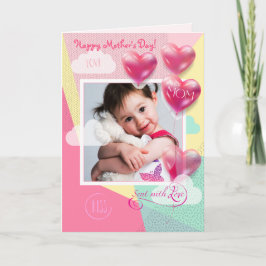 Dia de as mães Feliz Com Cartão com fotos Personal