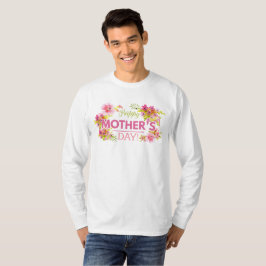 Dia de as mães Feliz Floral Elegante | Camisa de C