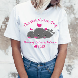 Dia de as mães, Mãe das Garotas Gêmeas - Camisa Pe