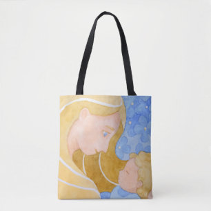 Dia de as mães Mãe e Filho Tote Bag