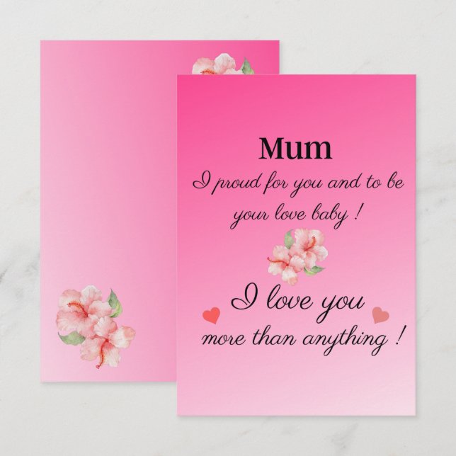 dia de as mães mãe feliz (Frente/Verso)