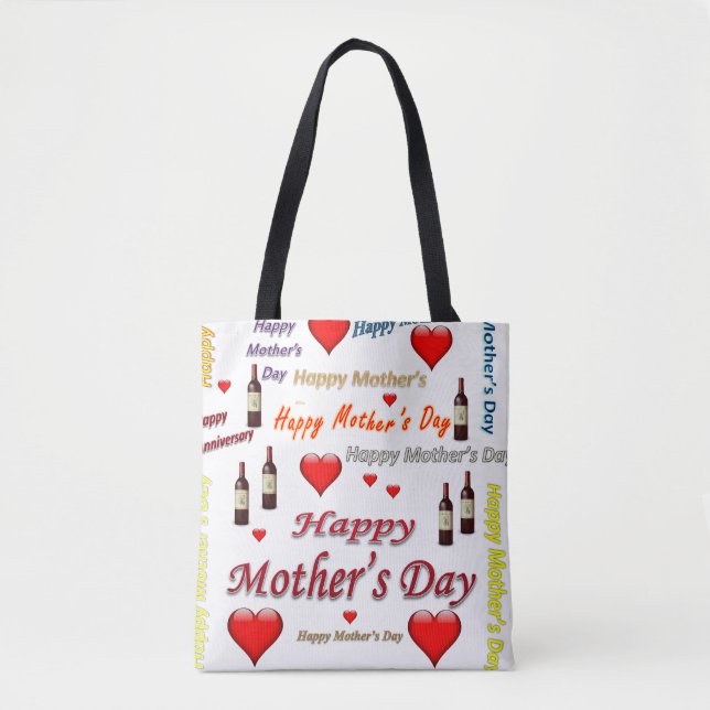 Dia de as mães Tote Bag (Frente)