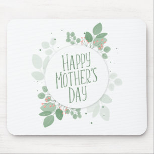 Dia de as mães Verde deixa a faixa Mousepad