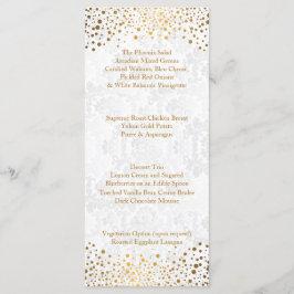 Dia de Casamento Pontos Dourados na Moda - Menu