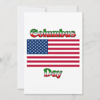 Dia de Colombo com Bandeira