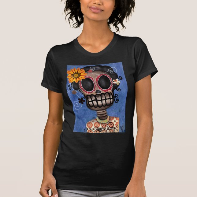 Dia de esqueleto de Muerta da camisa inoperante (Frente)