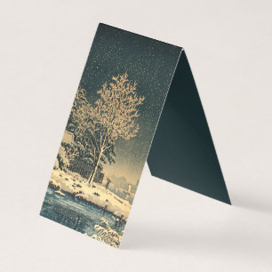 Dia de inverno no Rio Sumida, no Japão