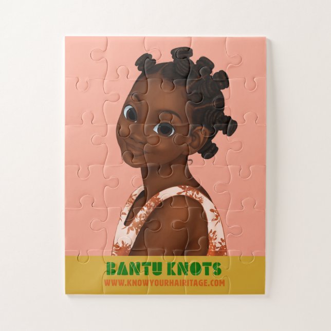 Dia de Lavagem de Zara - Bantu Knots Quebra-cabeça (Vertical)