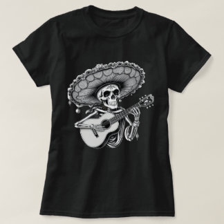 dia de los dayo muertos, camiseta mexicana do hall