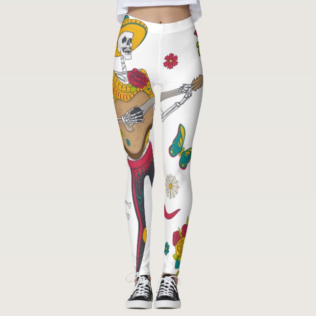 DIA DE LOS MUERTOS, Leggings (Frente)