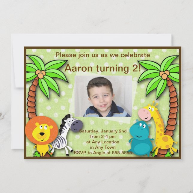 Dia de Nascimento ou Convite para Chás da Selva Sa (Frente)