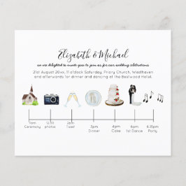 Dia de Orçamento de Convites Modernos da Linha do 