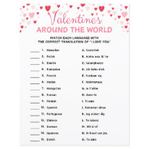 Dia de os namorados Ao Redor Do Jogo Mundial