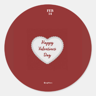 Dia de os namorados autocolante - Sophiaco