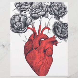 Dia de os namorados cardíaco com flores