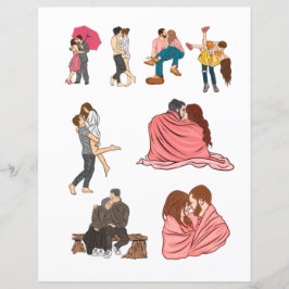 Dia de os namorados de amor Elementos românticos d