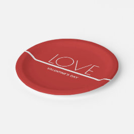 Dia de os namorados de amor | Pratos de Papel