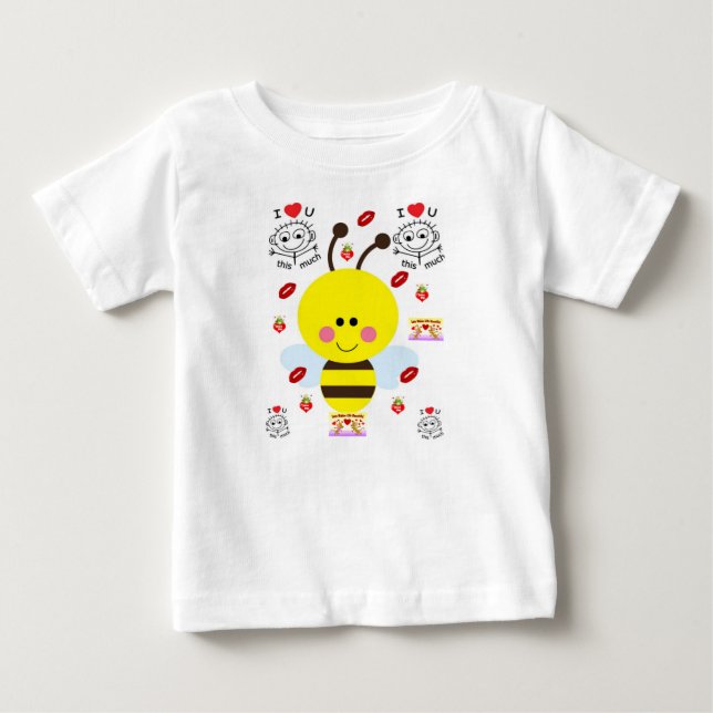 Dia de os namorados de Camisa de Bebê (Frente)