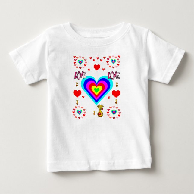 Dia de os namorados de Camisa de Bebê (Frente)
