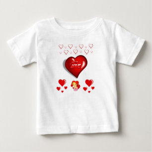 Dia de os namorados de Camisa de Bebê