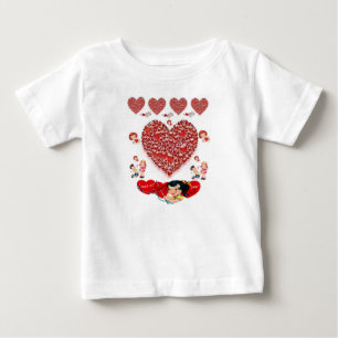 Dia de os namorados de Camisa de Bebê