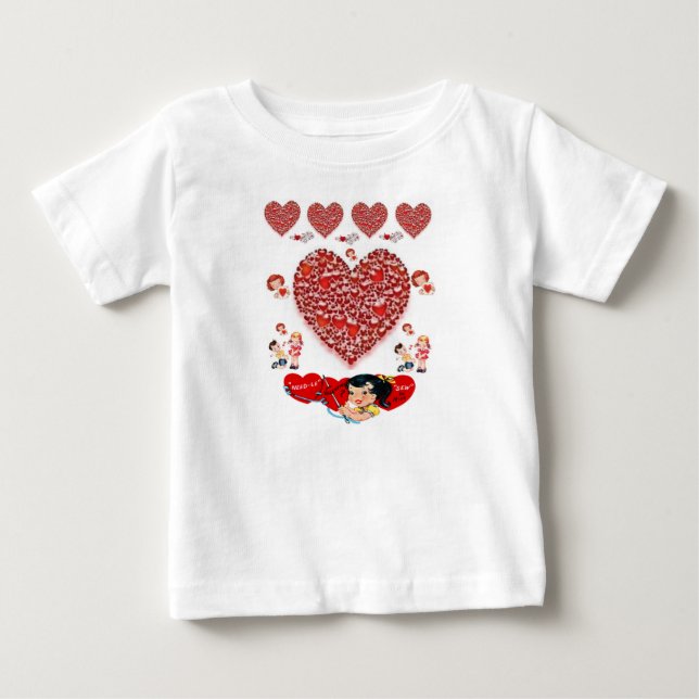 Dia de os namorados de Camisa de Bebê (Frente)