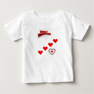 Dia de os namorados de Camisa de Bebê