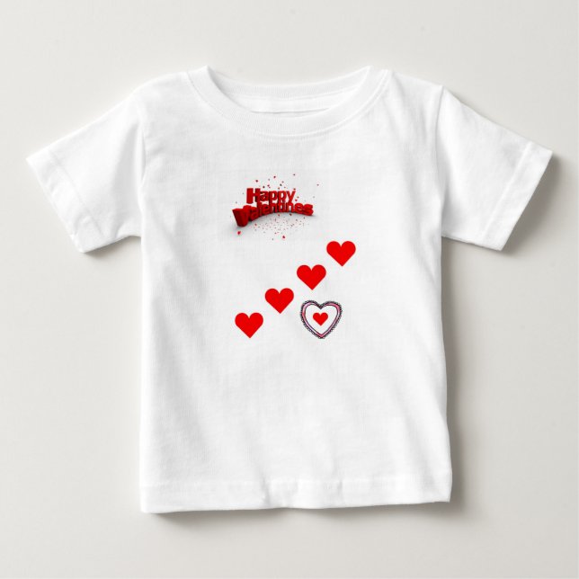 Dia de os namorados de Camisa de Bebê (Frente)