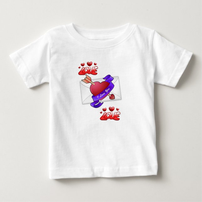 Dia de os namorados de Camisa de Bebê (Frente)