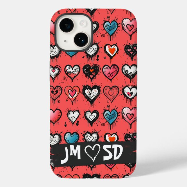 Dia de os namorados de Grafite cardíaco em dificul (Verso)