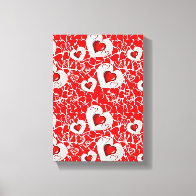 Dia de os namorados de impressão de tela estendida (Frente)