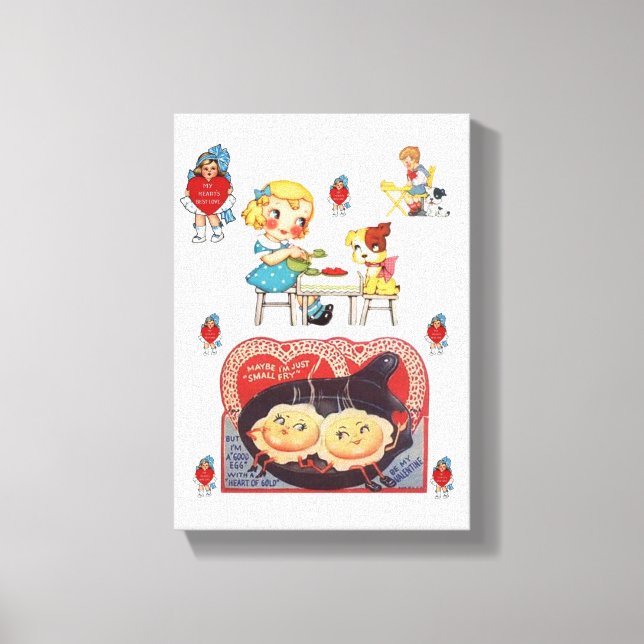 Dia de os namorados de impressão de tela estendida (Frente)