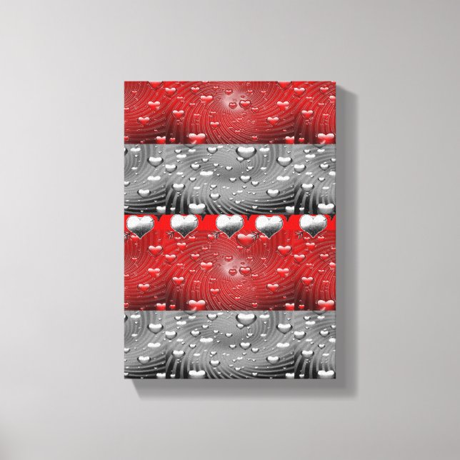 Dia de os namorados de impressão de tela estendida (Frente)