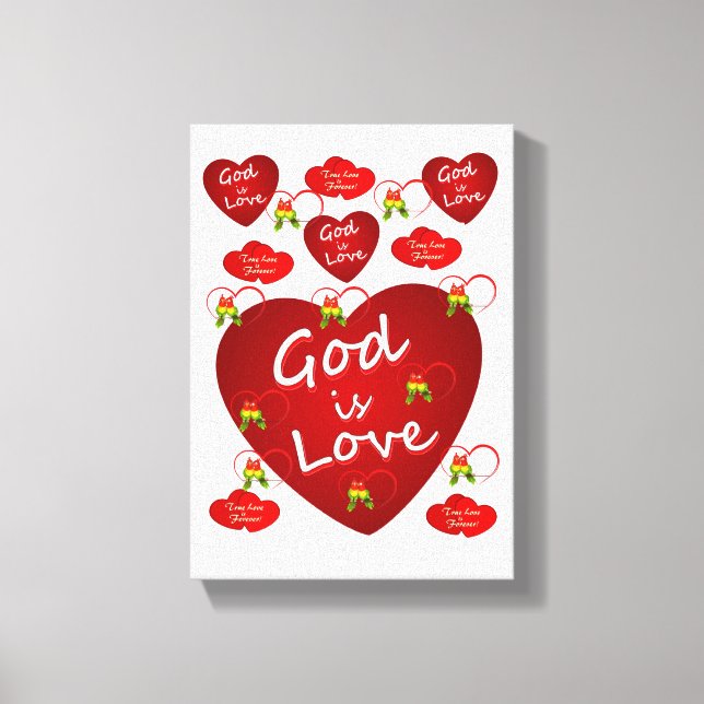 Dia de os namorados de impressão de tela estendida (Frente)