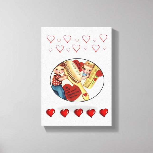 Dia de os namorados de impressão de tela estendida (Frente)