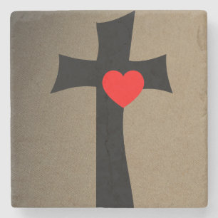 Dia de os namorados de Porta copos de pedra mármo