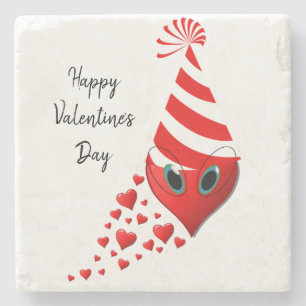 Dia de os namorados de Porta copos de pedra mármor