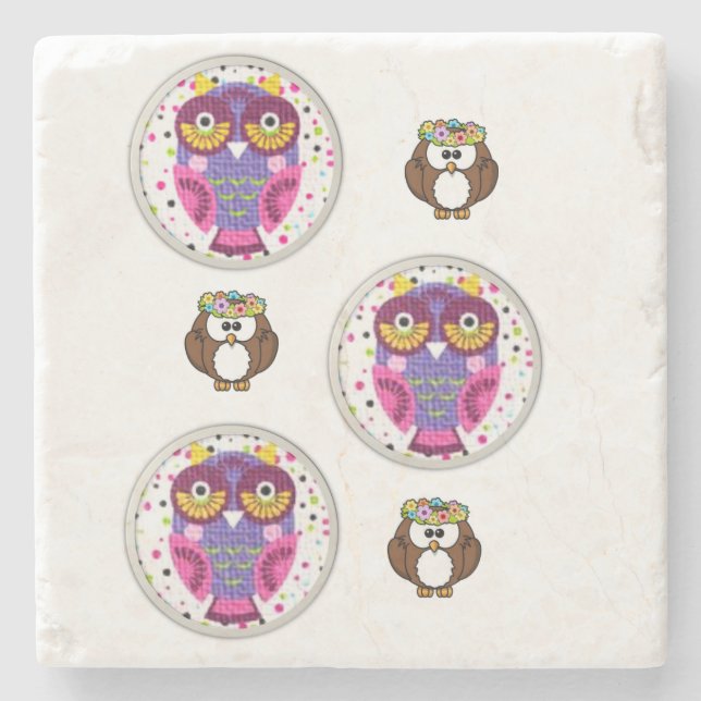 Dia de os namorados de Porta copos de pedra mármor (Frente)