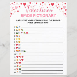 Dia de os namorados Emoji Pictionary Game
